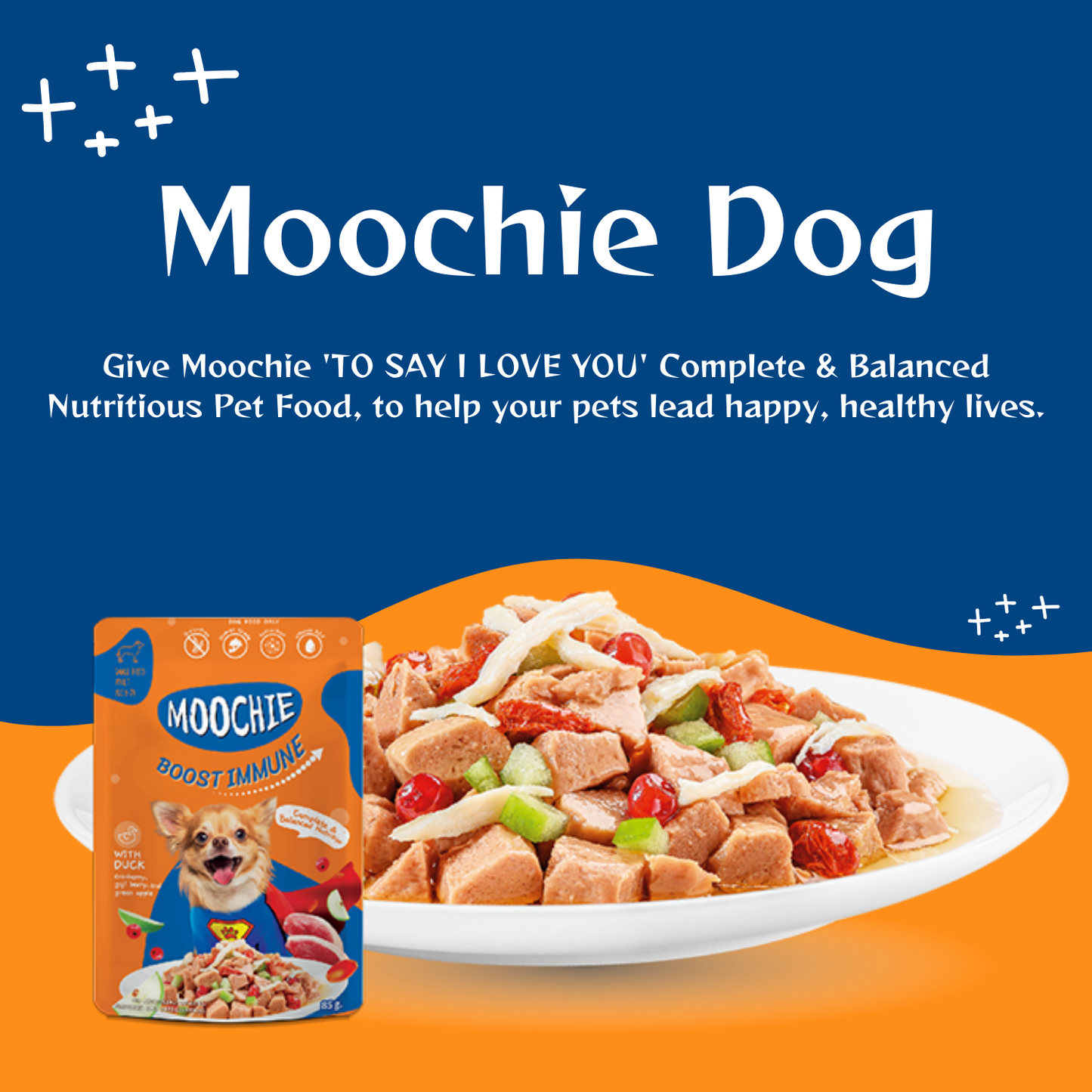 Moochie Boost Immune Wet Dog Food – 85g Pouches | Strengthen Immunity & Support Vitality