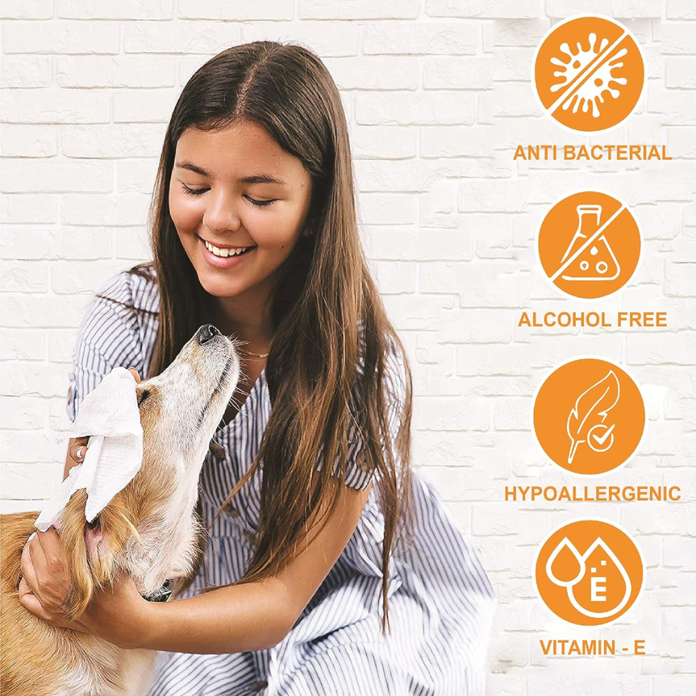 Pets Empire Paw Essential COMBO ( Lemon Paw Cleaner & Pet Wipes )