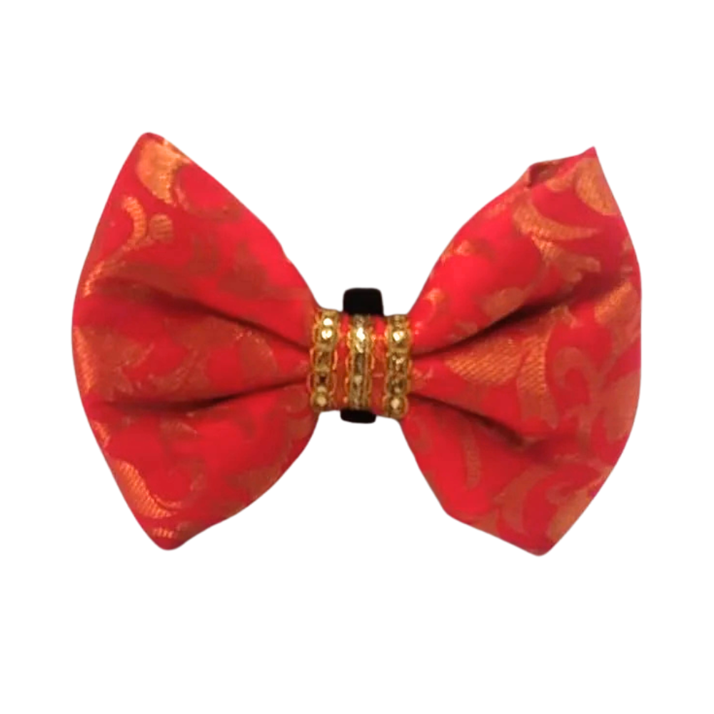 Pets Empire Traditional Dog & Cat Bow for Weddings, Festivals (Red)