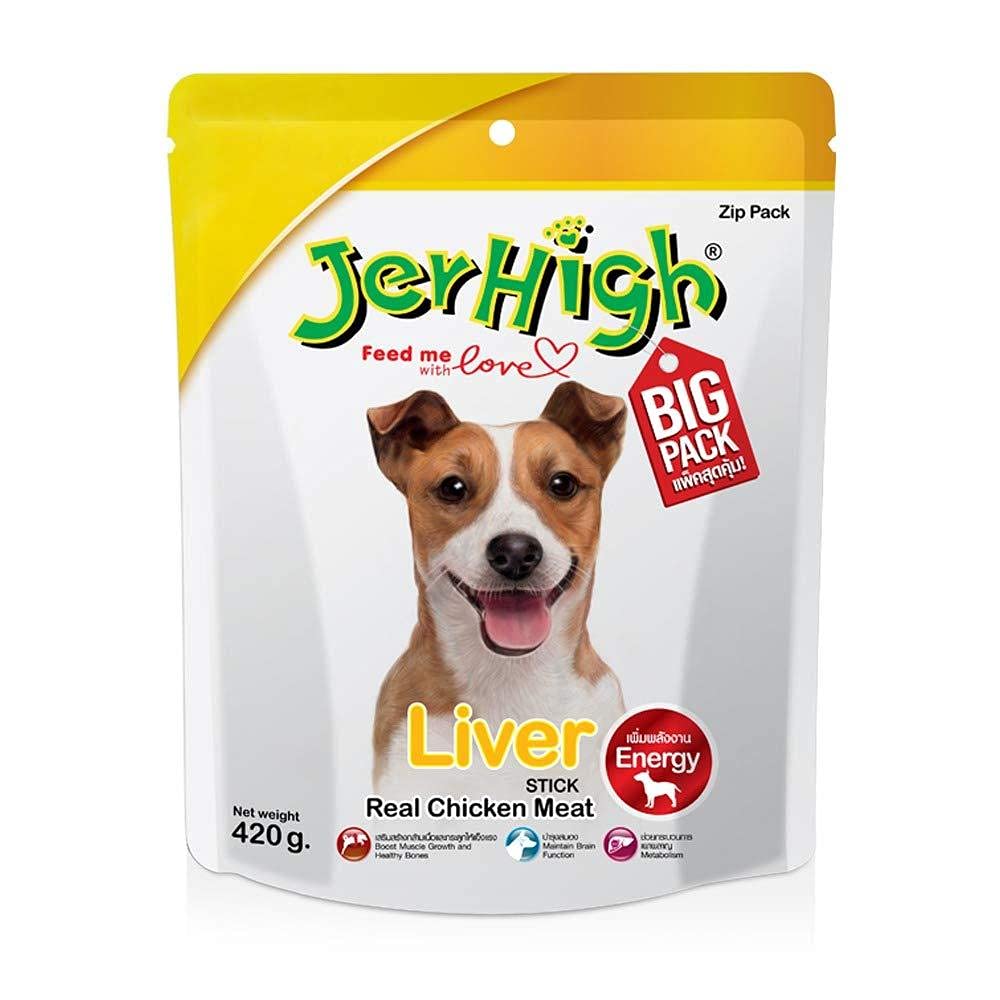 Jer high Liver Made with Real Chicken Meat Dog Treat 420g
