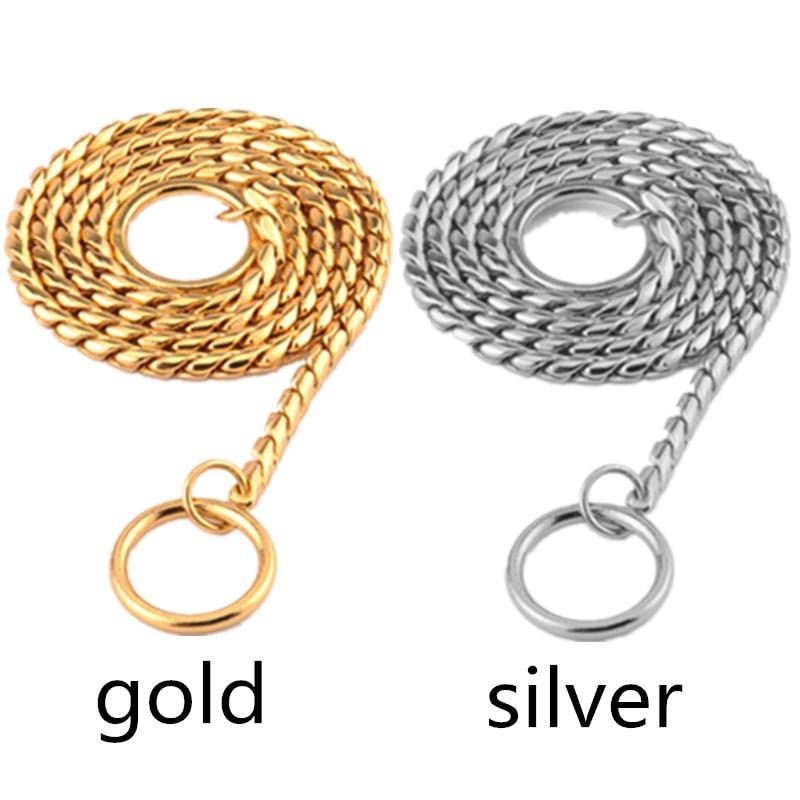 Pets Empire Snake chain For Dogs (Gold, Silver)