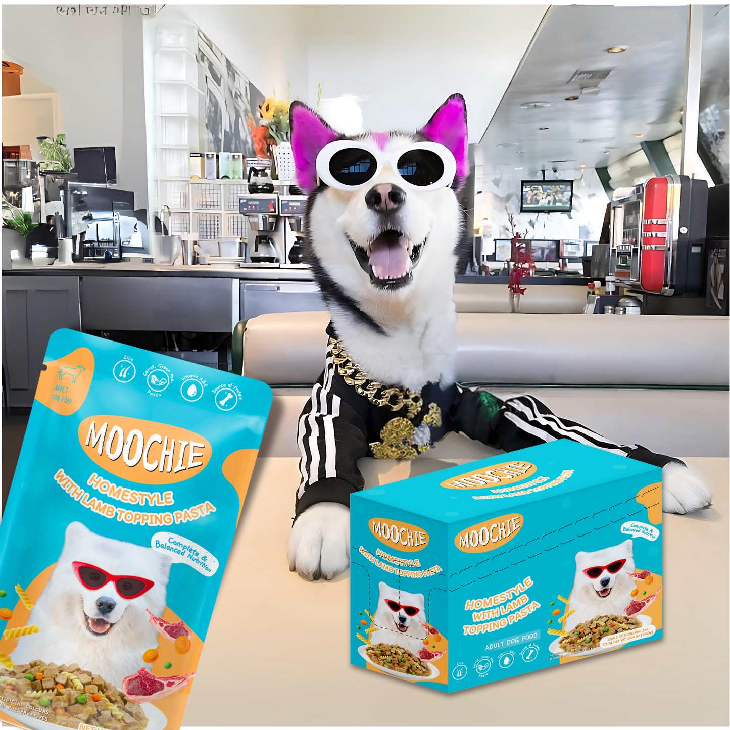 Moochie Lamb & Pasta Wet Dog Food – 120g | Healthy HomeStyle Meal for Dogs