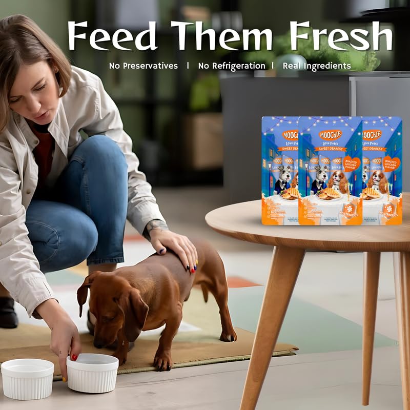 Moochie Creamy Dog Treats – Roasted Chicken Flavour | Healthy & Tasty Snack