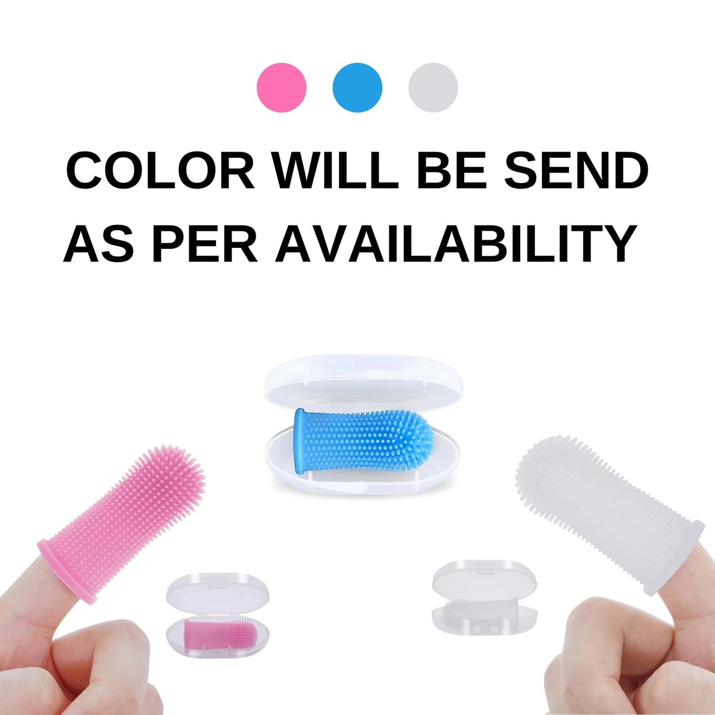 Pets Empire Silicone Finger Toothbrush for Dogs (2pc)