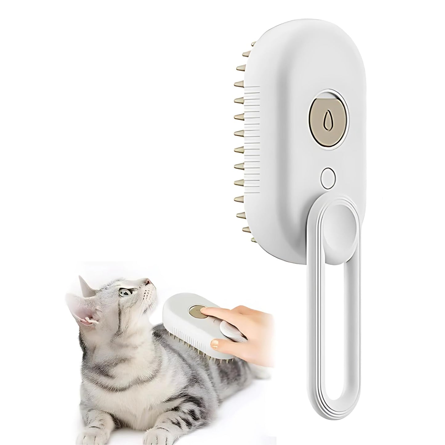 Pets Empire 3-in-1 Pet Steam Brush for Dog & Cats