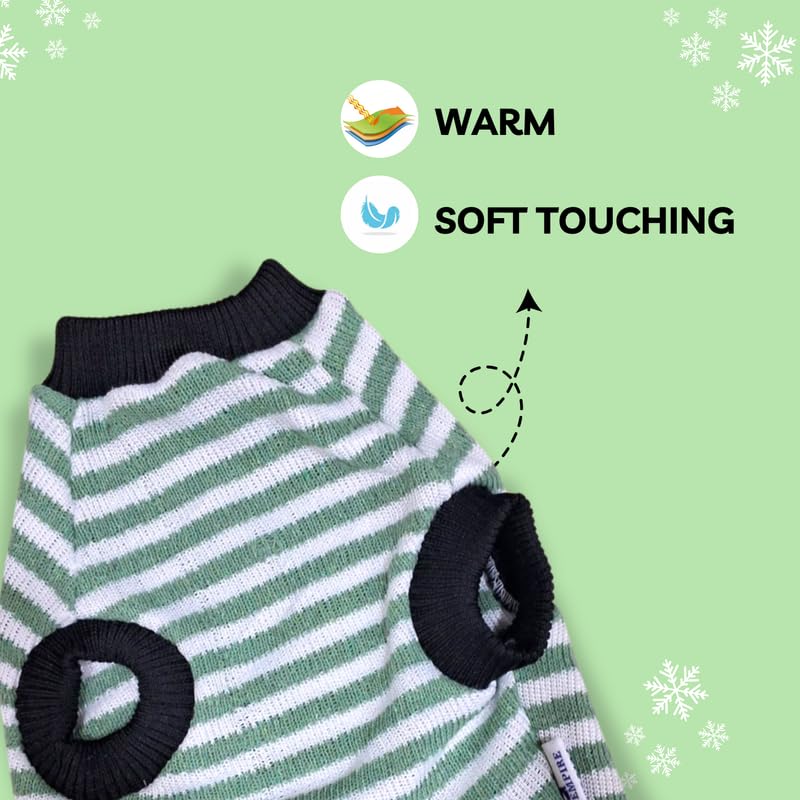 Pets Empire Warm Winter Sweater for All Breeds Dogs- Green
