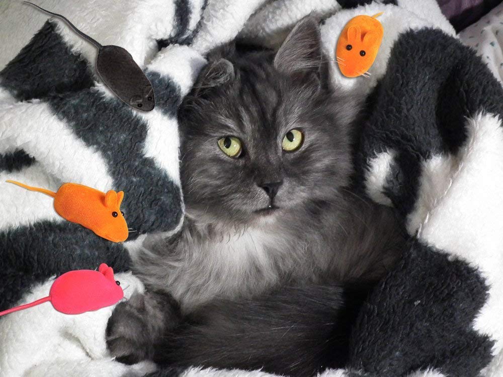 Pets Empire Mouse Squeak Noise Cat Toys (12 Pcs)