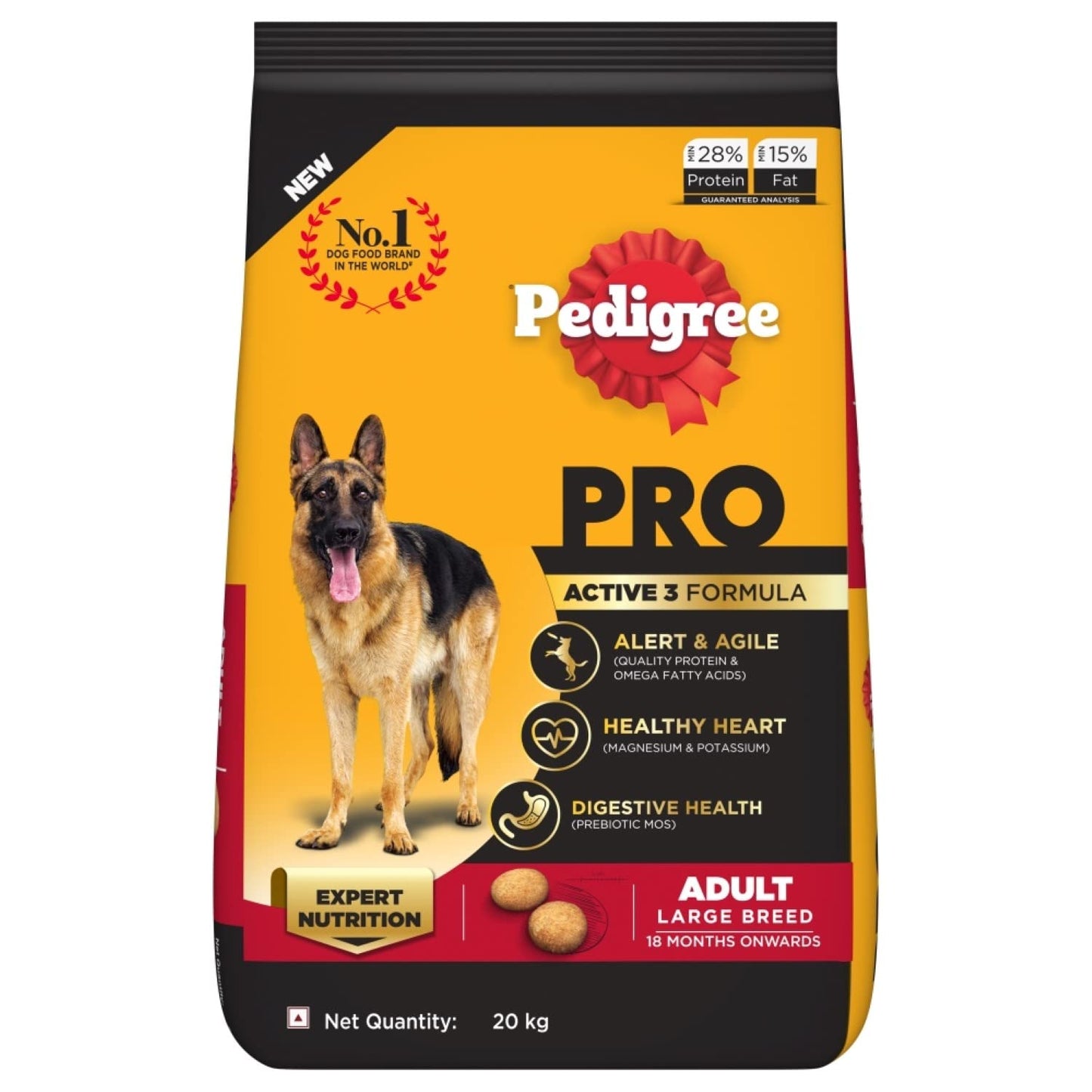 Pedigree PRO Expert Nutrition Active Adult Dry Dog Food – Complete Health & Energy
