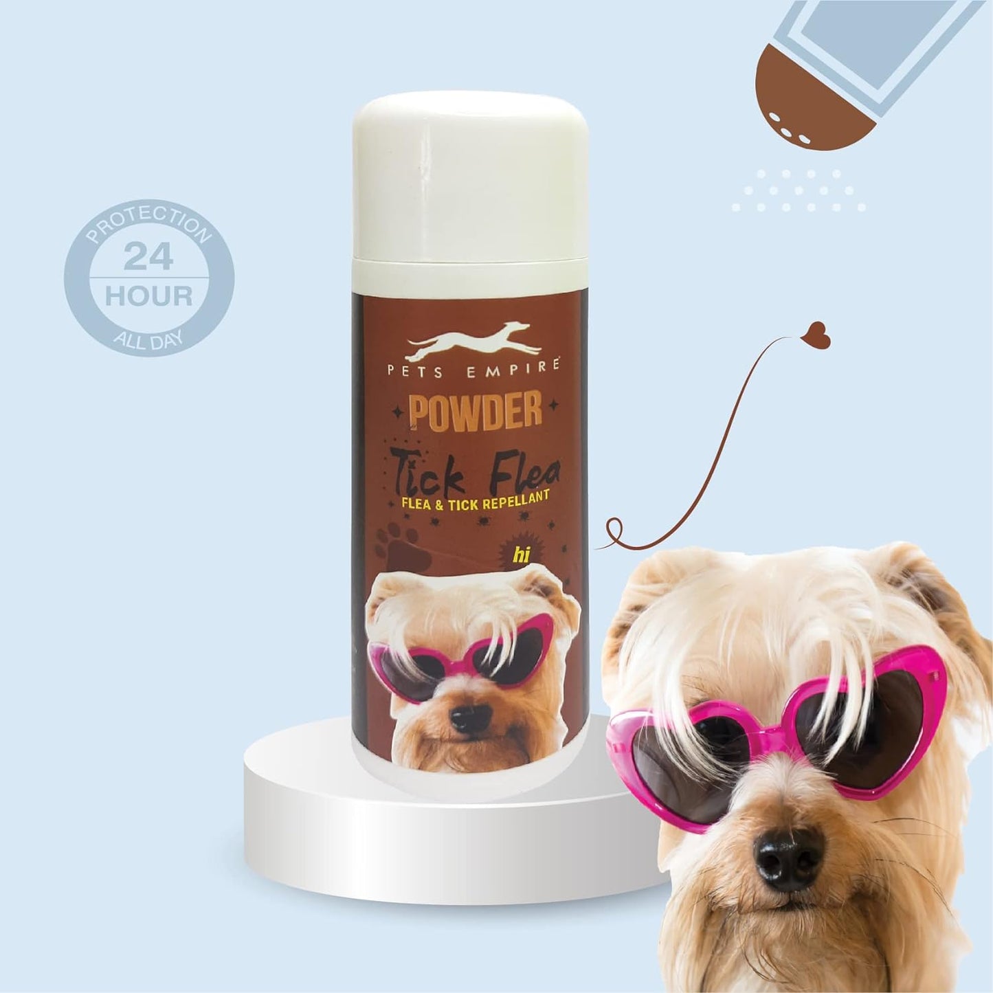 Pets Empire Powder for dogs - Tick Flea & Jasmine (Pack of 2)