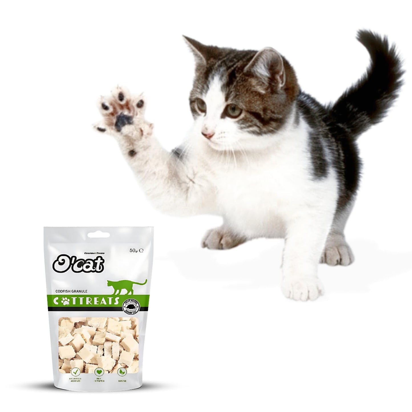 O'Cat Codfish Granule 50 GMS (Pack of 2)