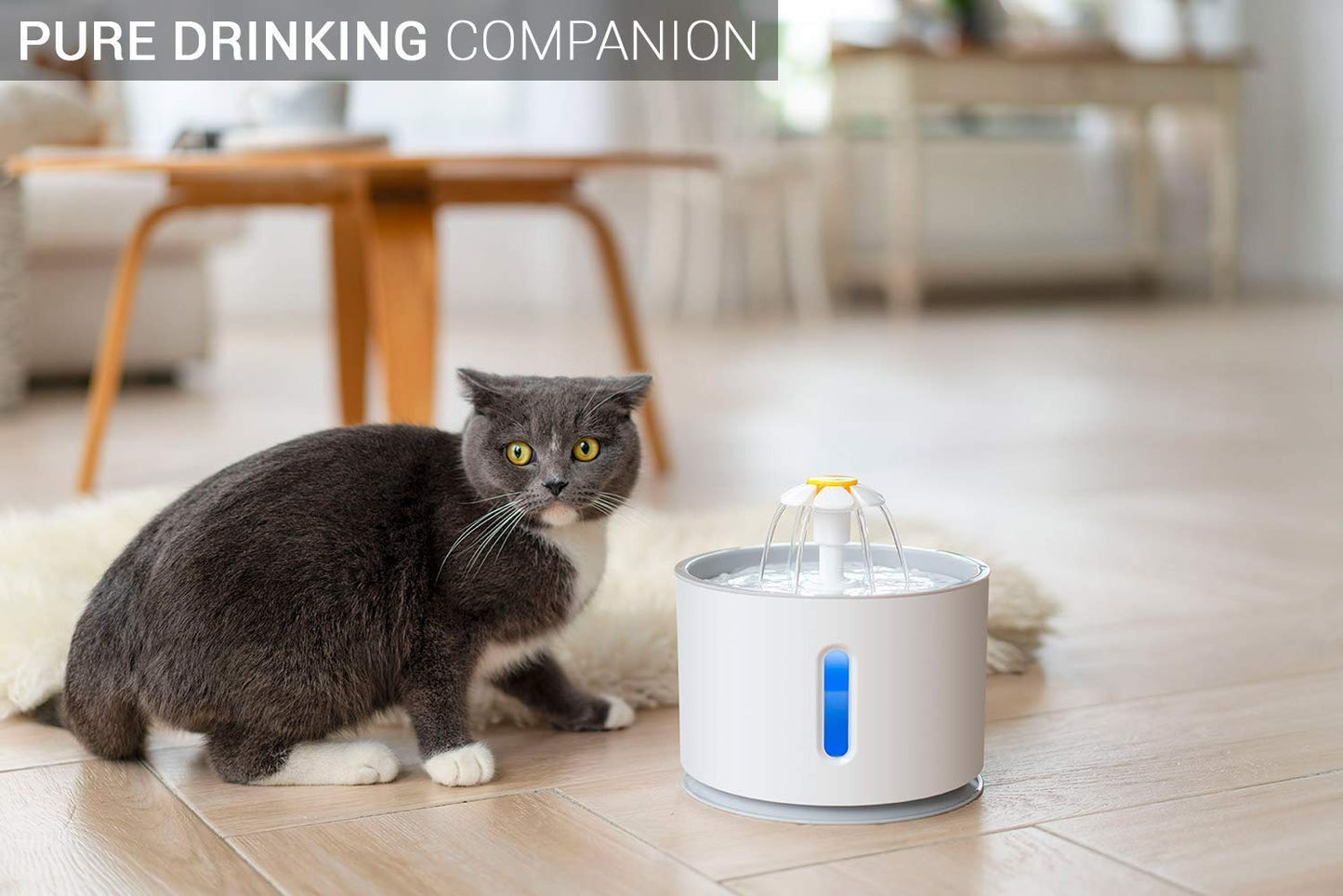 Pets Empire Electric Cat Drinking Water Fountain - 2.4L
