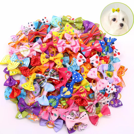 Pets Empire Mixed Hair Bows Rubbers for Cat/Puppy