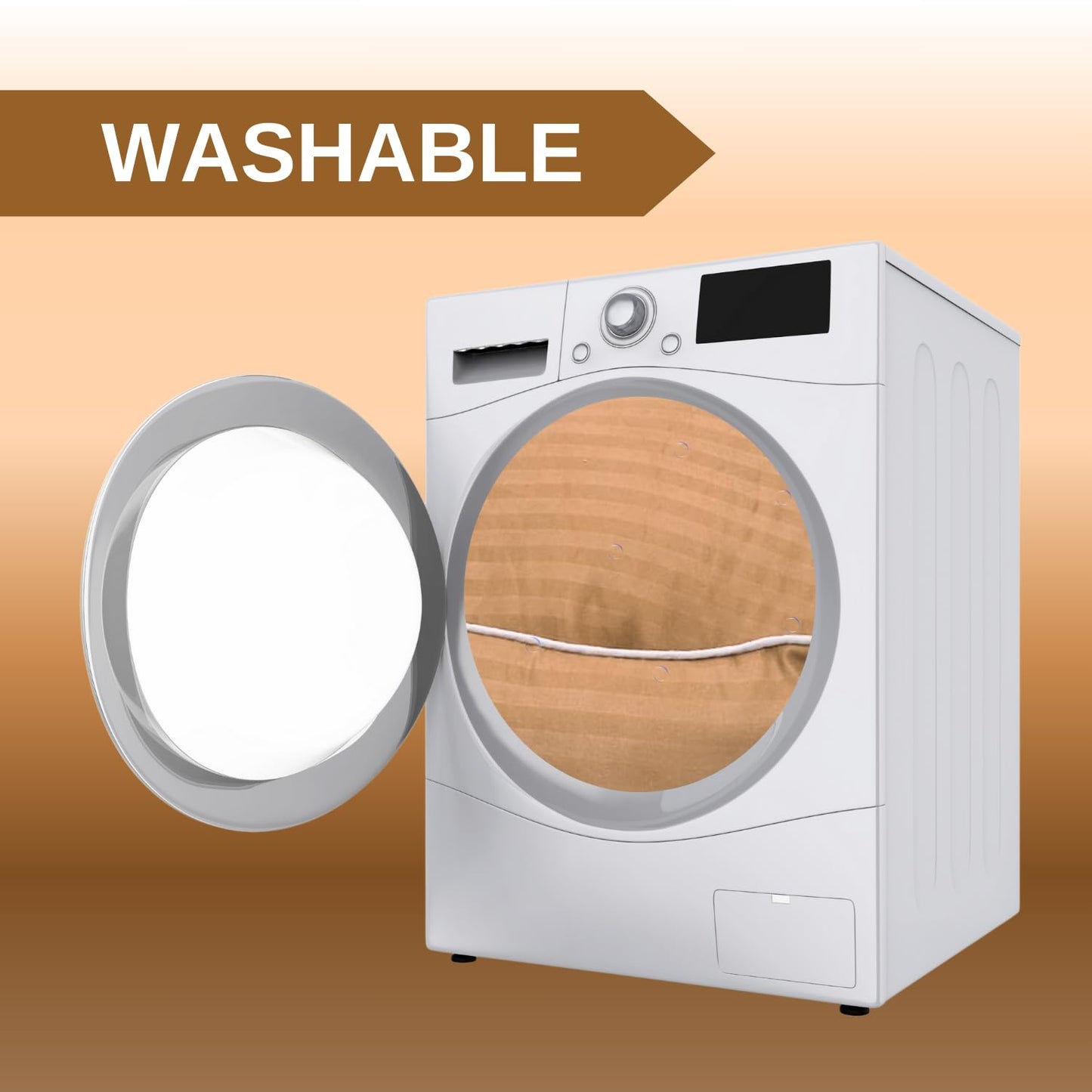 Pets Empire Round Lounger Beds with Pillow for Dogs - Brown