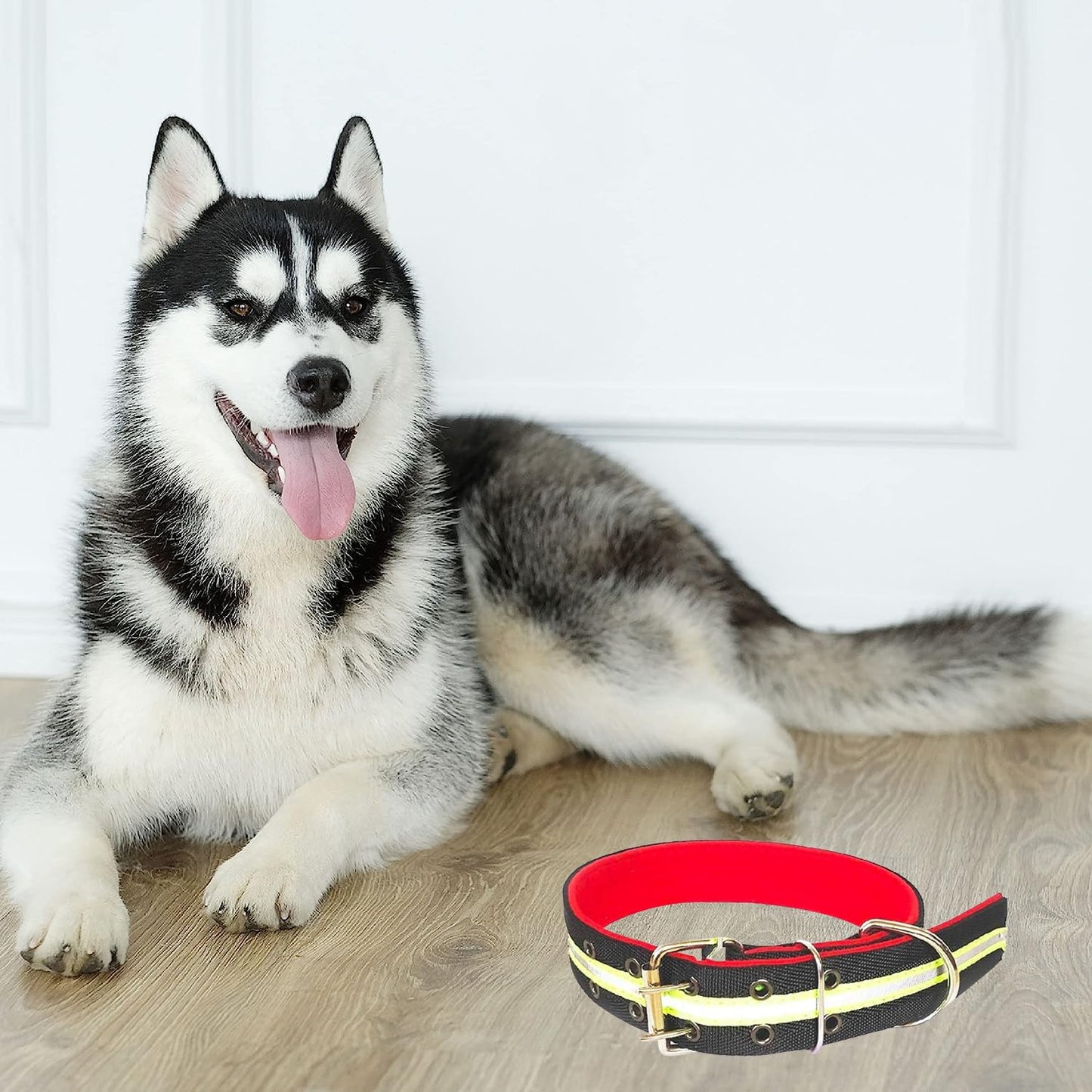 Pets Empire Dog Collar Durable Reflective Easy Clean Comfy Adjustable- 1 piece