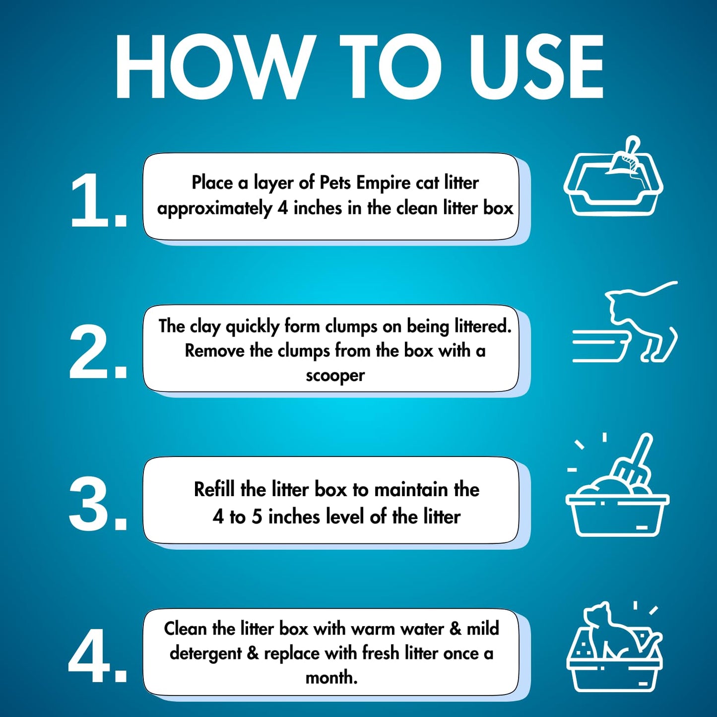 Pets Empire Premium Bentonite Baby Powder Cat Litter (5L/4kg)