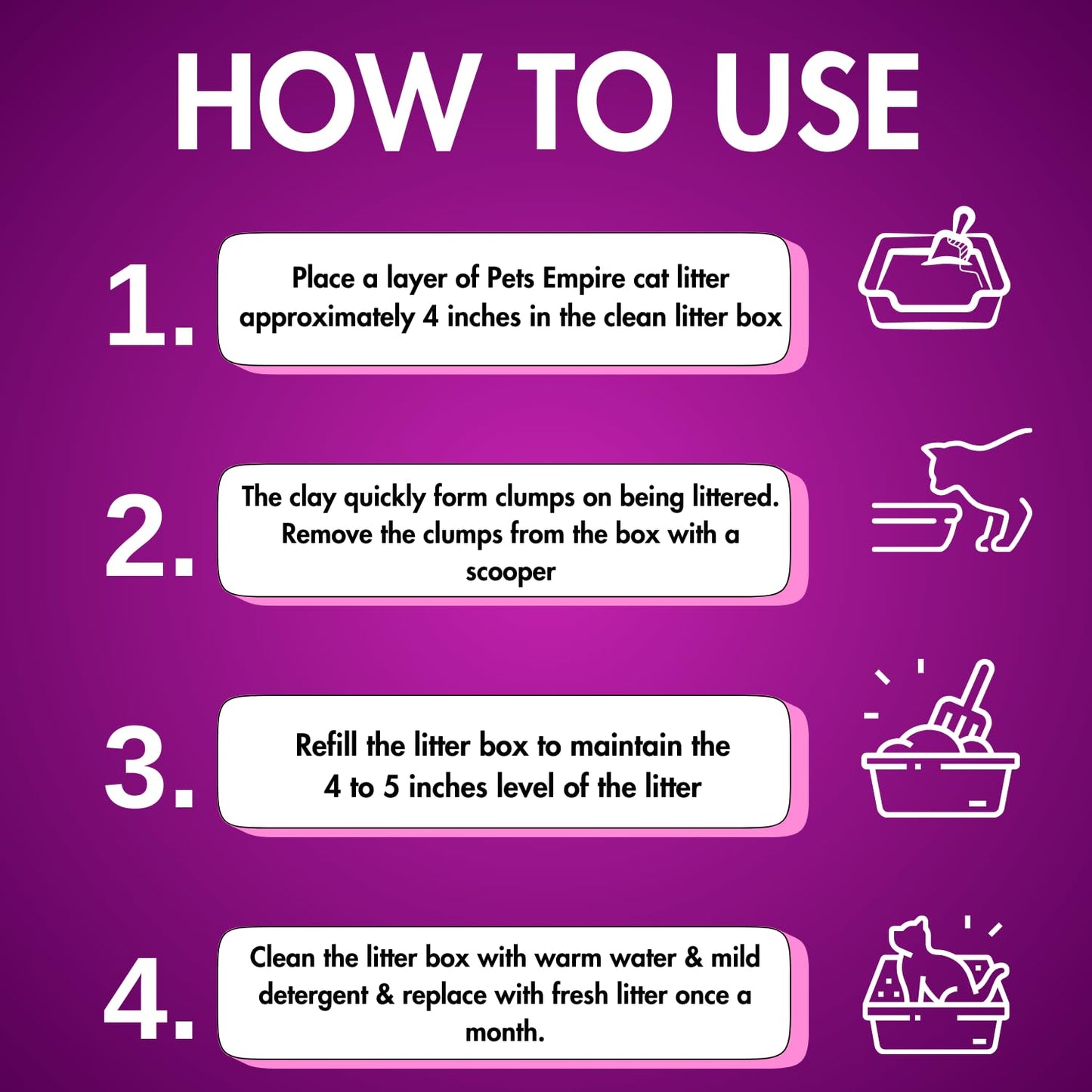 Pets Empire Premium Bentonite Cat Litter Lavender Fragrance (5L/4kg)