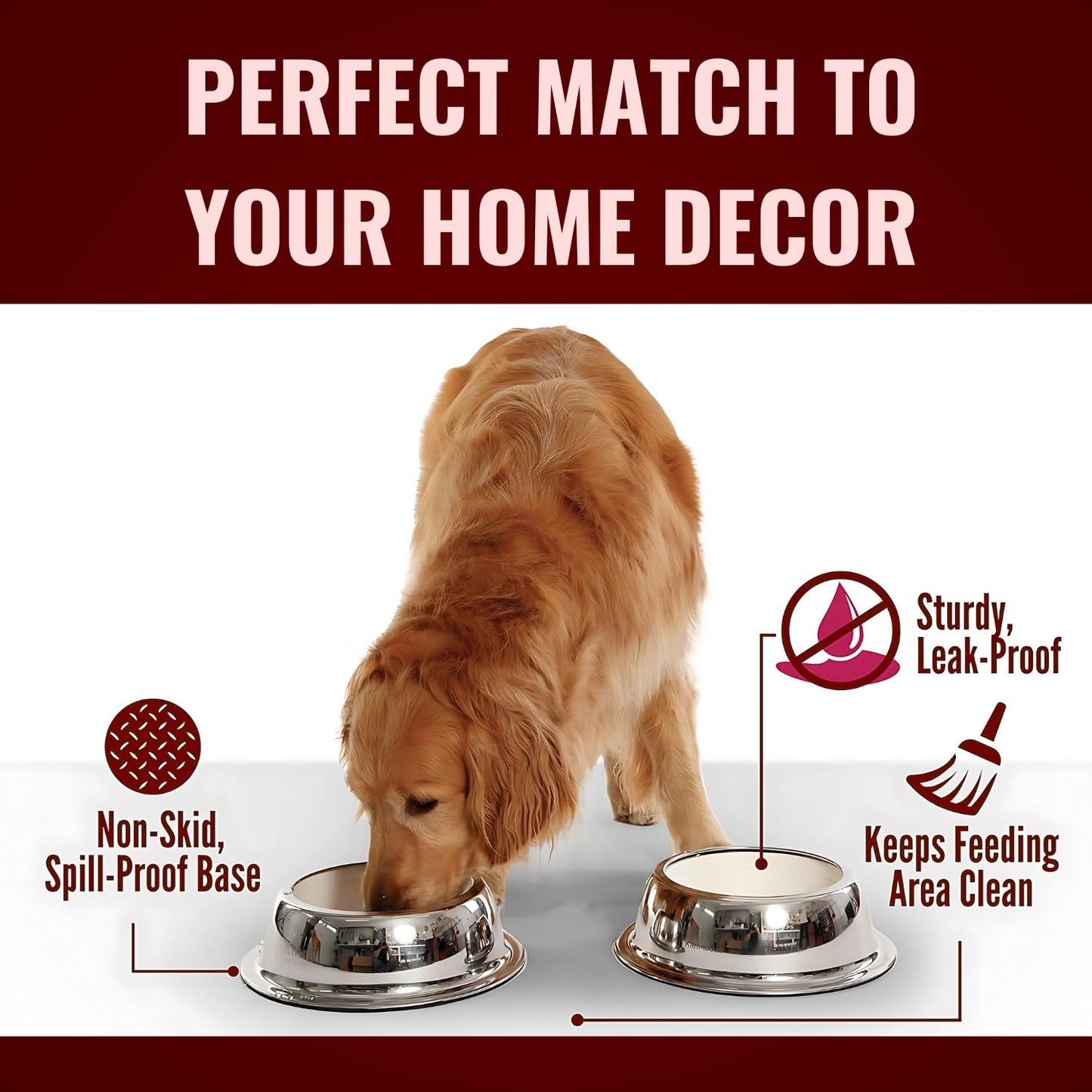 Pets Empire Paper Bowl Use And Throw for Dogs and Cats with Stainless Steel