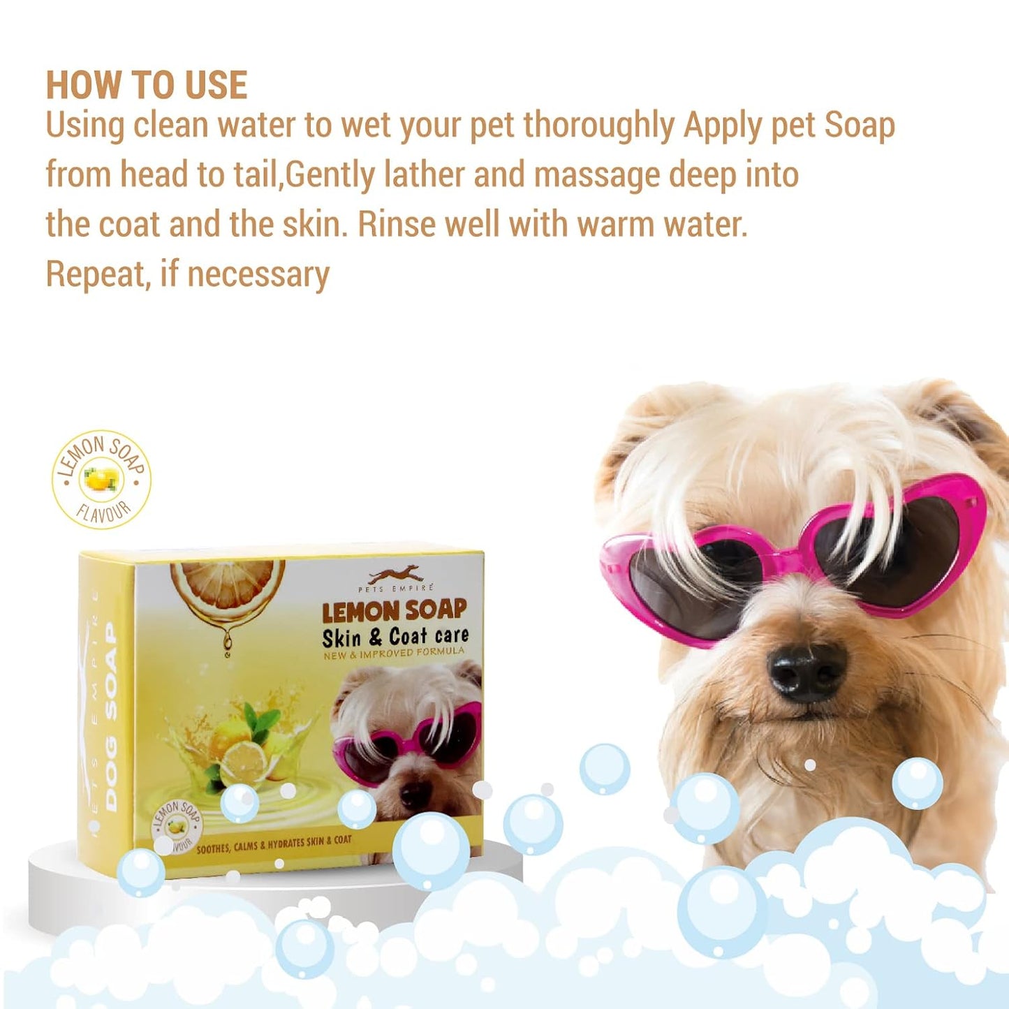 Pets Empire Lemon Soap for Dogs ( Pack of 4)