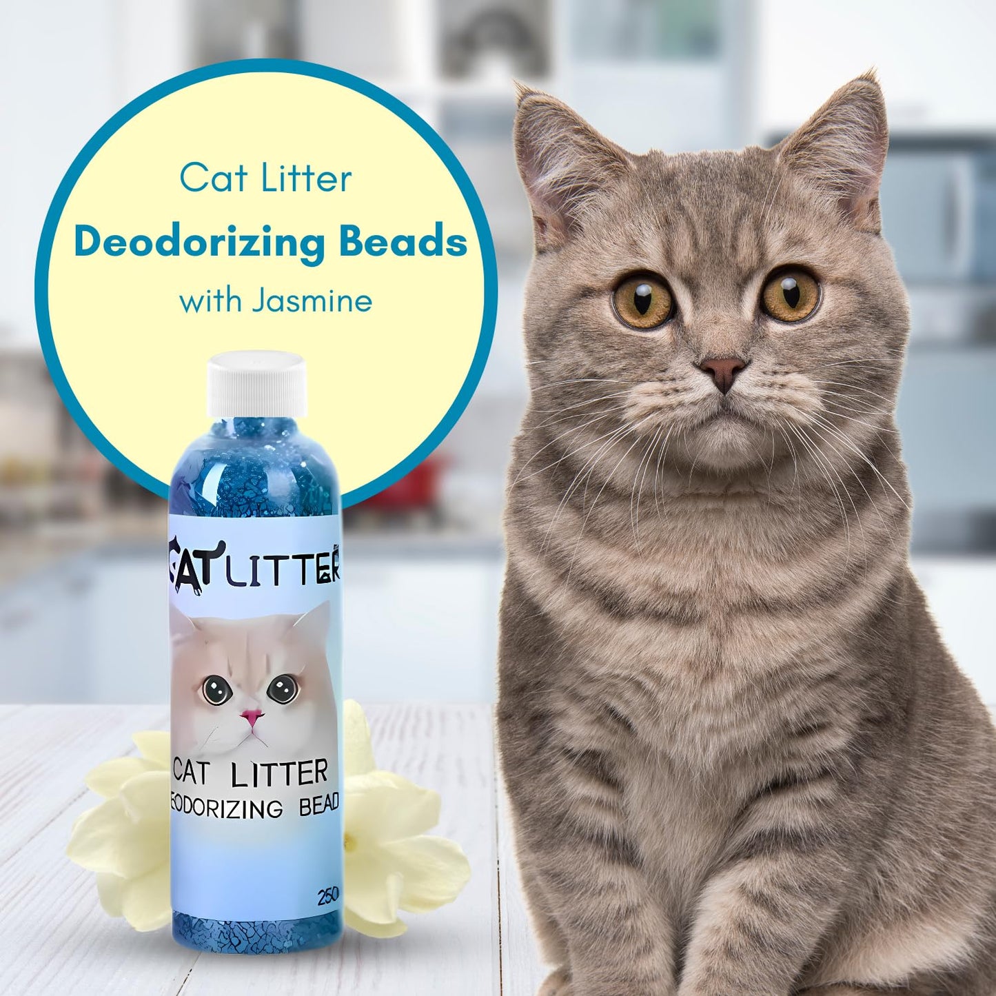Pets Empire Cat Litter Deodorizing Beads with Jasmine Fragrance (Pack of 2)