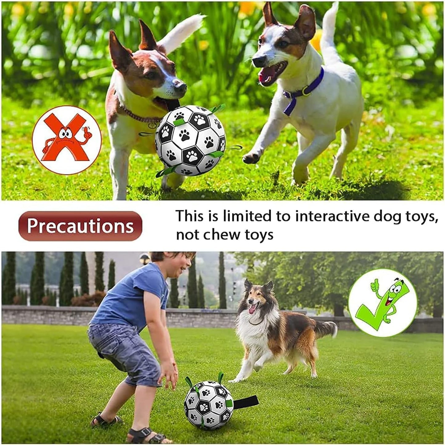 Pets Empire combo of Gairnt Breed Dogs Ball Toy- (Pack of 2)