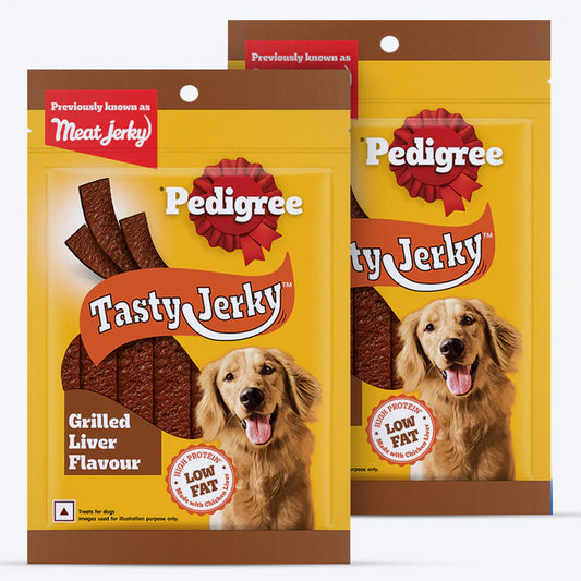 Pedigree Tasty Jerky Grilled Liver Treat For Adult Dog - 70g