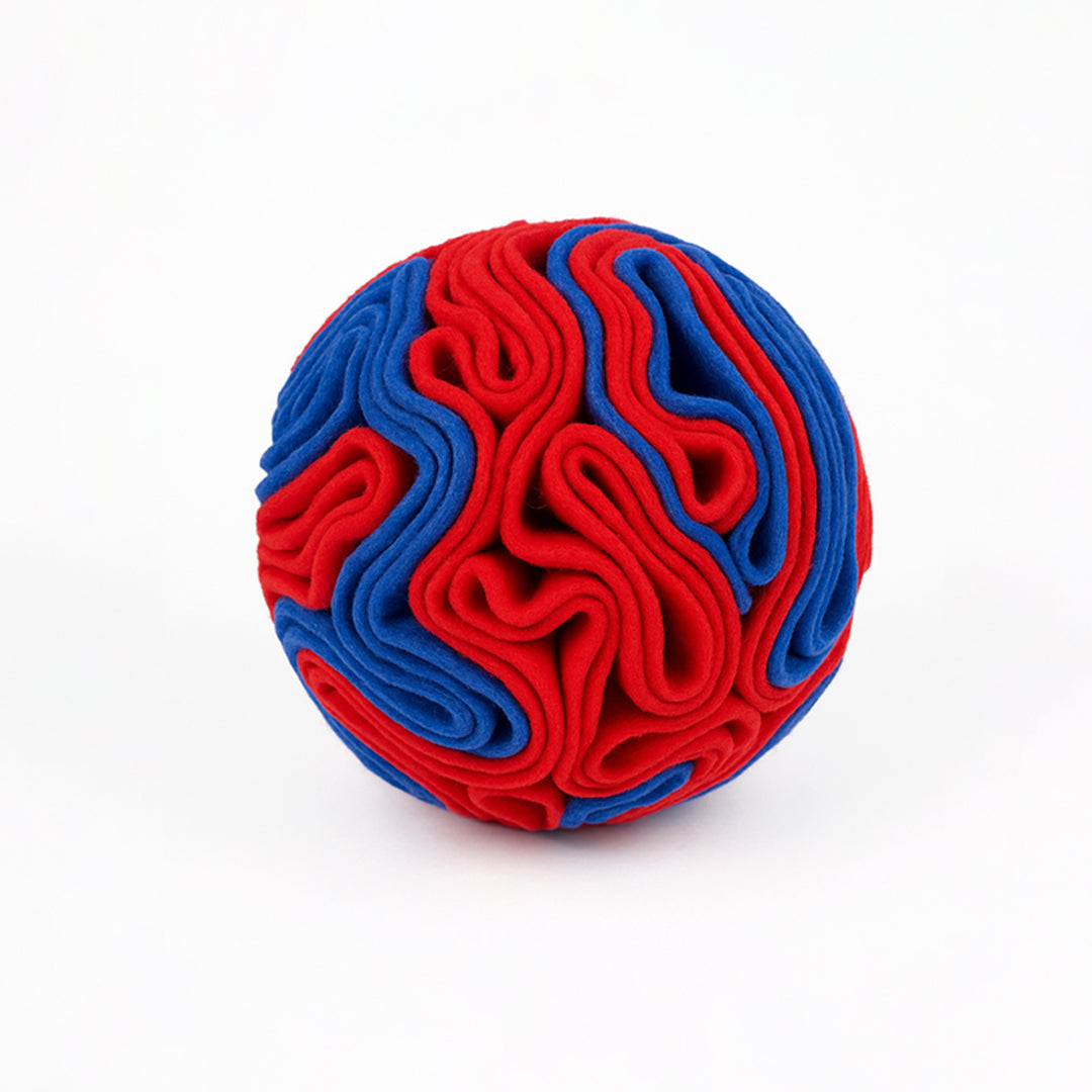 Pets Empire Interactive Snuffle Ball for Dogs – Stimulating Sniff & Play Ball (Blue & Red)