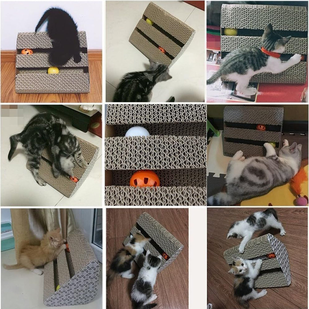 Pets Empire Cat Scratching Pad Toy with Inside Bell Balls