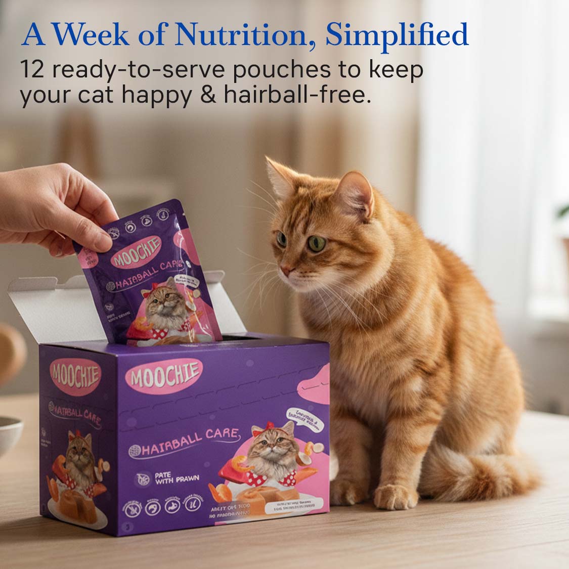 Moochie Cat Wet Food Hairball Care (85g)