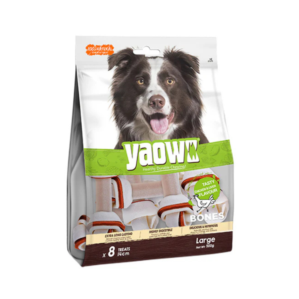 Gnawlers Yaowo Knotted Dog Treats (4 inch) 500g