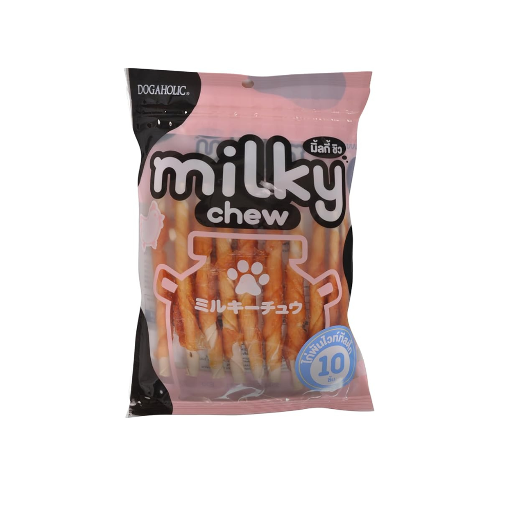 Dogaholic Milky Chew Chicken Stick Style - 10 Pcs - 130g
