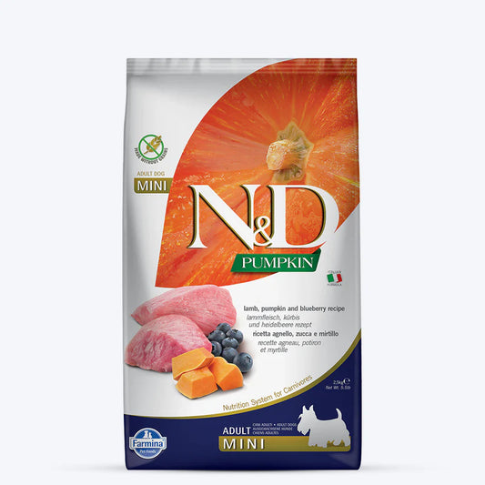 Farmina N&D Pumpkin Lamb & Blueberry Grain Free Mini Adult Dry Dog Food