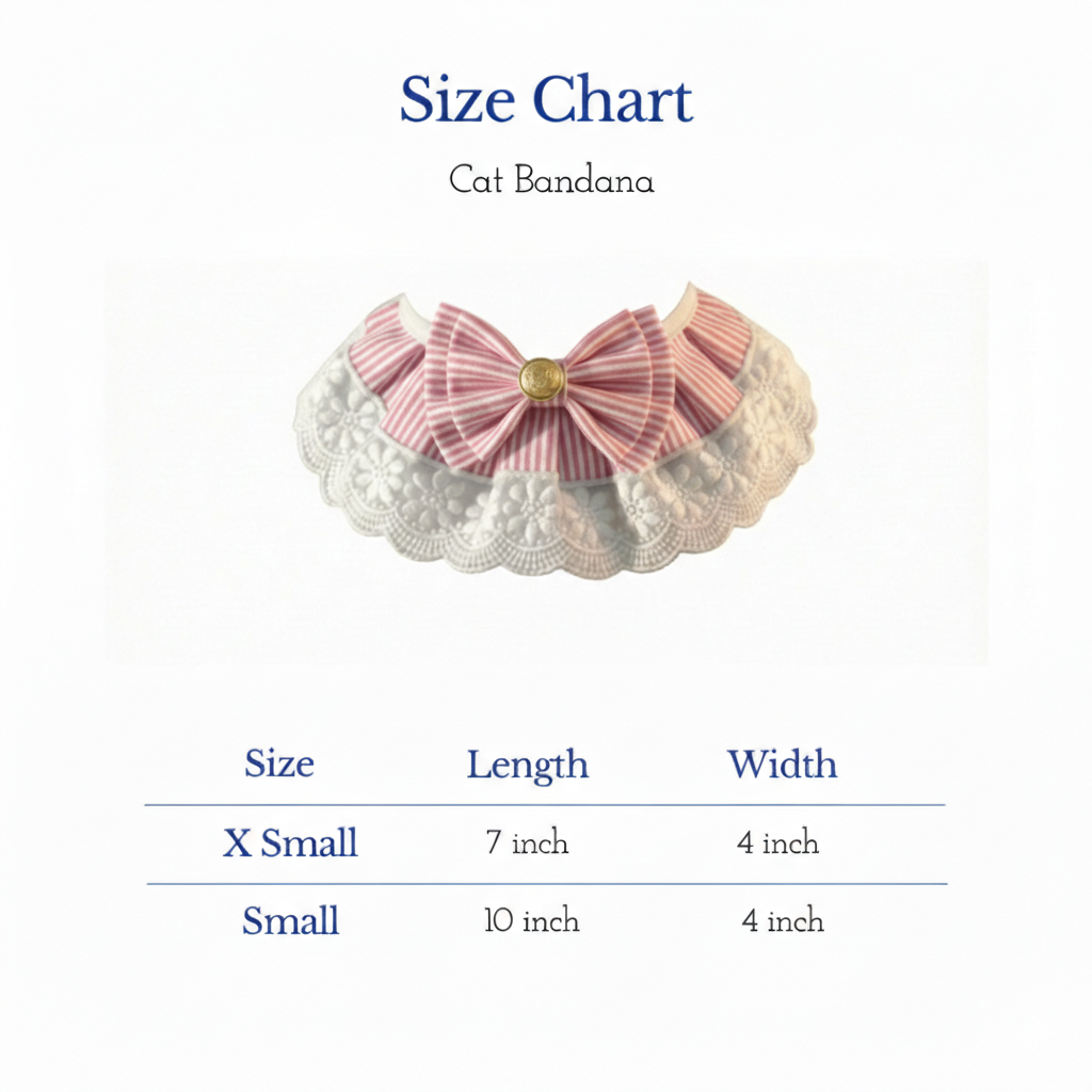 Pets Empire Fancy Adjustable Bandana For Cats (Pink)