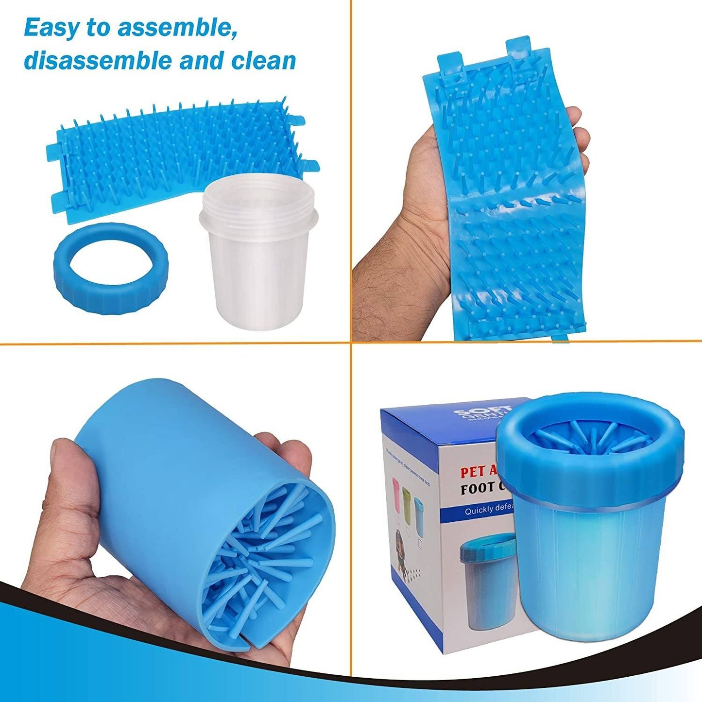 Pets Empire Portable Dog Feet Washer Paw Cleaner