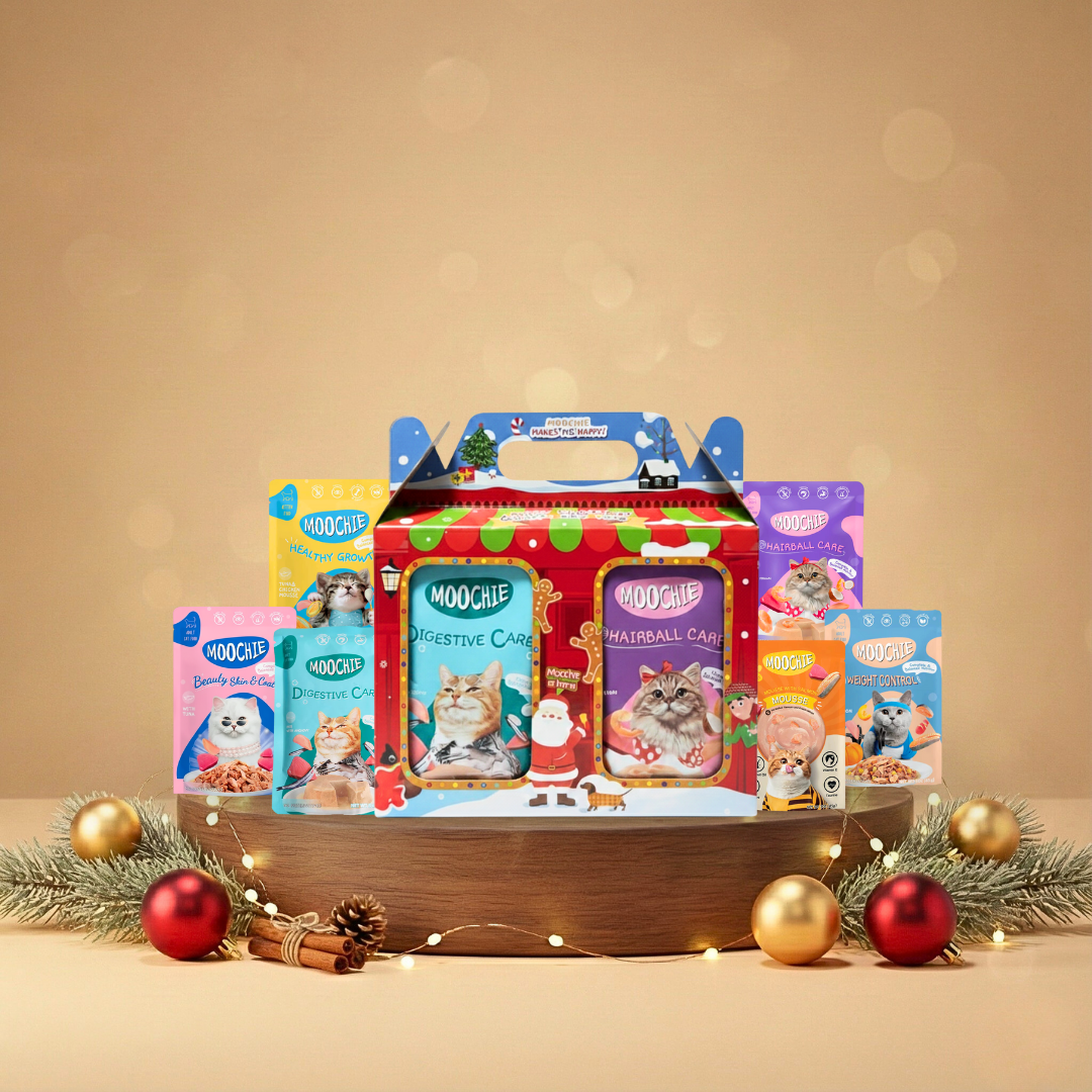 Moochie Christmas Joy Wet Food Variety Hamper β 6-Pack for Cats