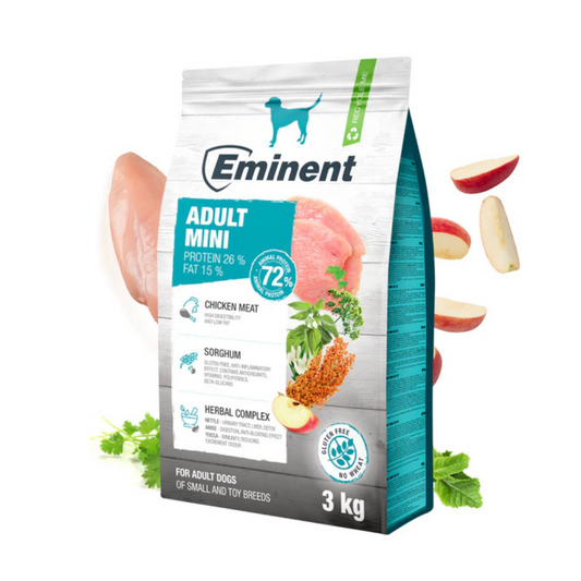 Eminent Adult Mini Dog Food No Artificial Flavours- 3Kg