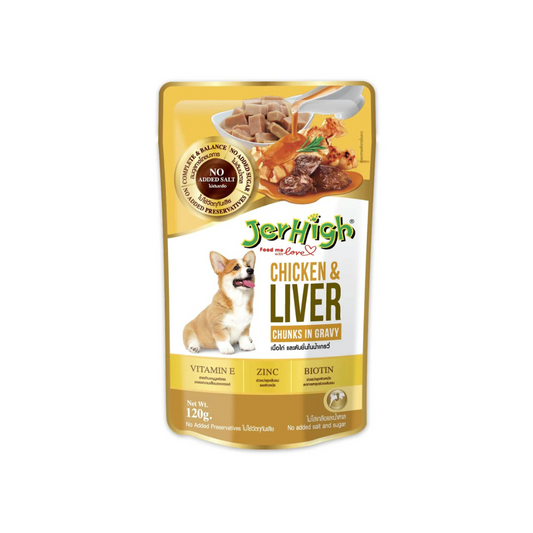 JERHIGH CHICKEN AND LIVER GRAVY 120gm
