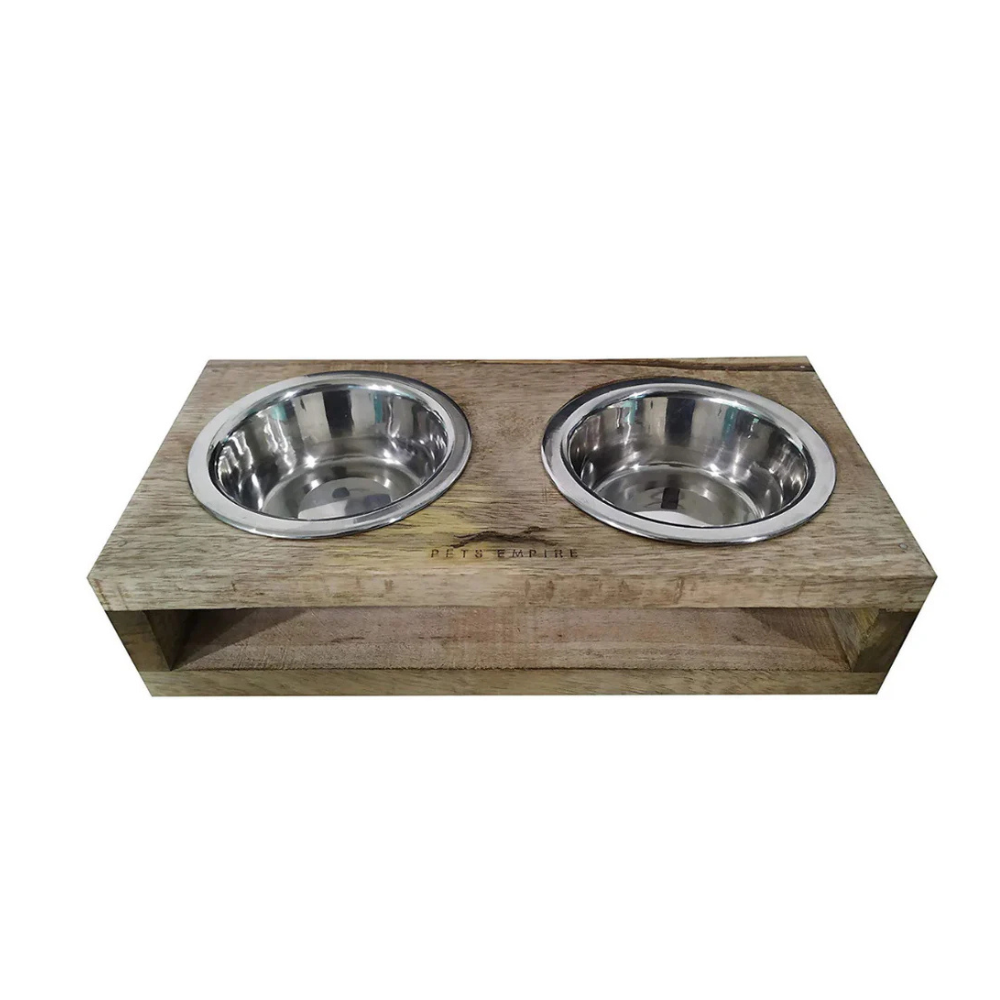 Pets Empire Dog Wooden Double Diner Set