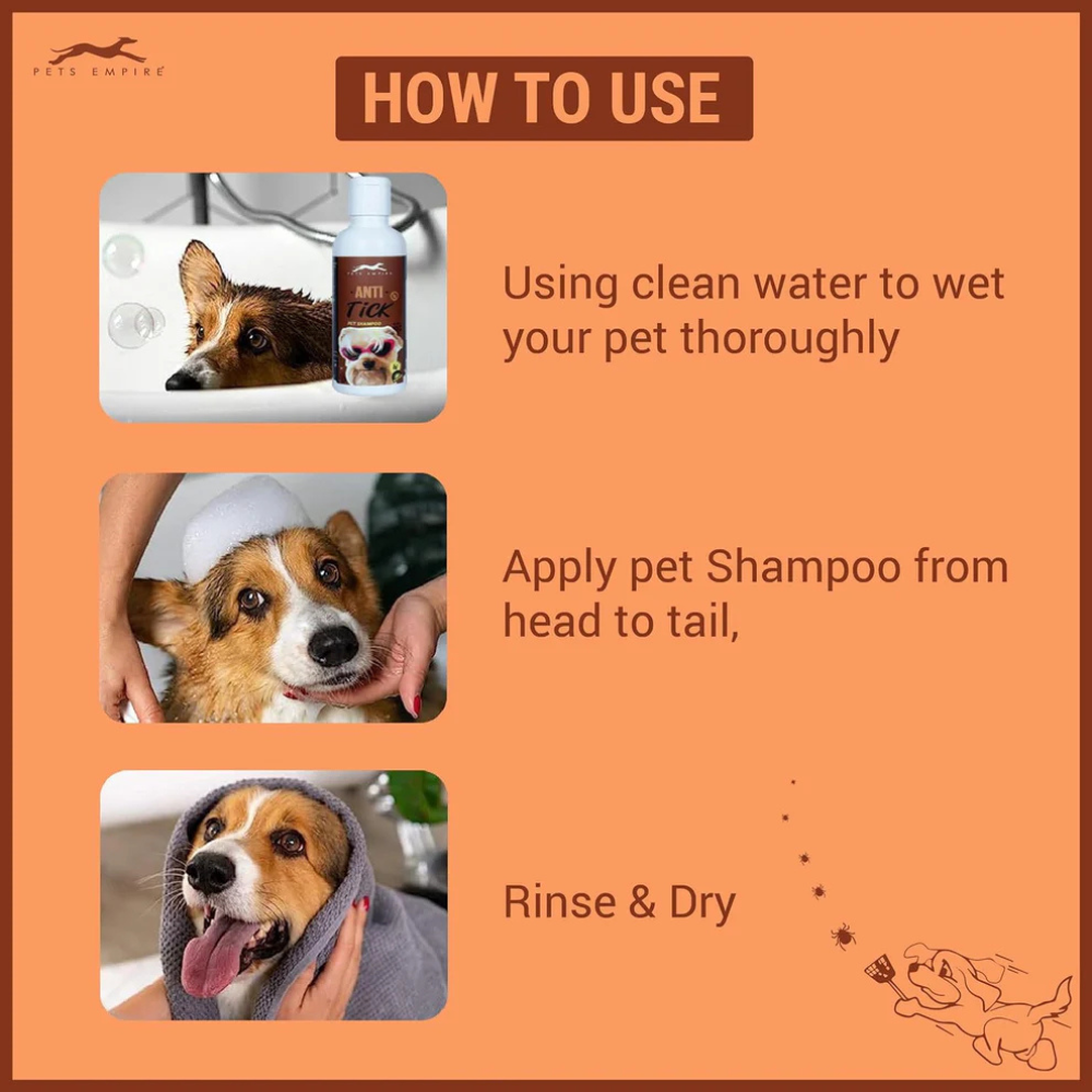 Pets Empire Anti Tick Shampoo for Dogs