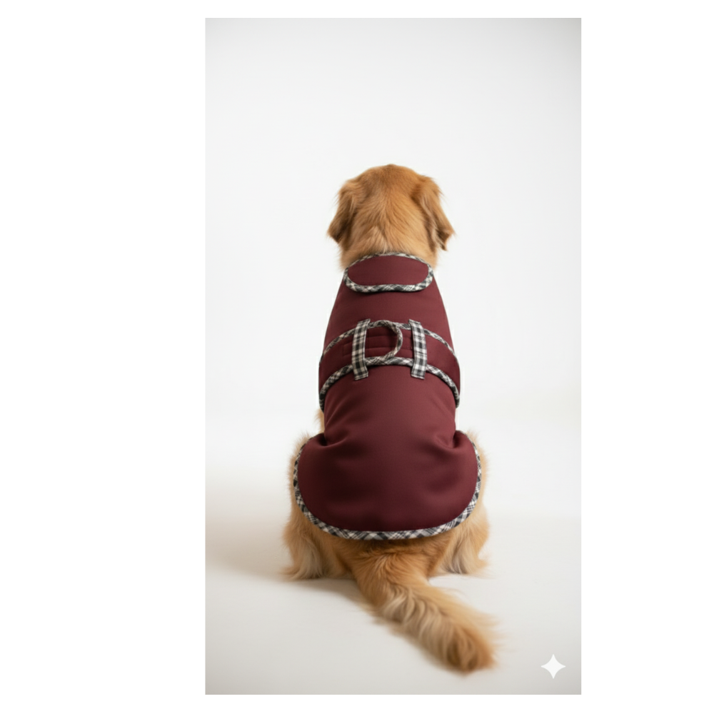 Pets Empire Classic Winter Coat For Dogs - Maroon