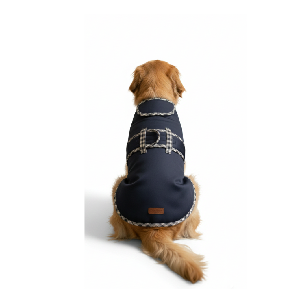 Pets Empire Classic Winter Coat For Dogs - Navy Blue
