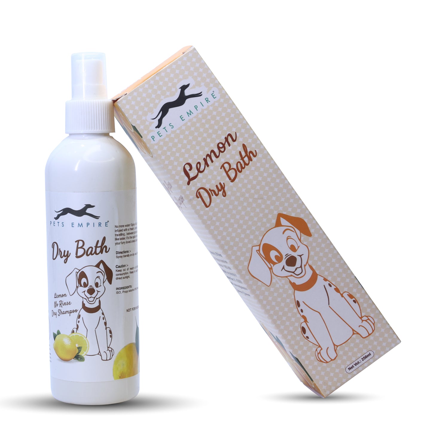 Pets Empire Dry Shampoo for Dogs - Lemon