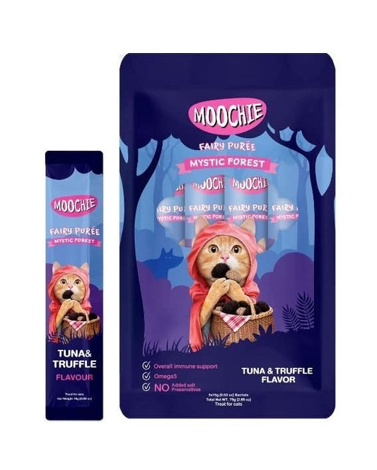 Moochie Creamy Treat for Cats- Tuna & Truffle (15g Each)