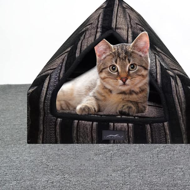 Pets Empire Soft Fabric Comfortable Hut Bed for Cats, Kittens and Puppies