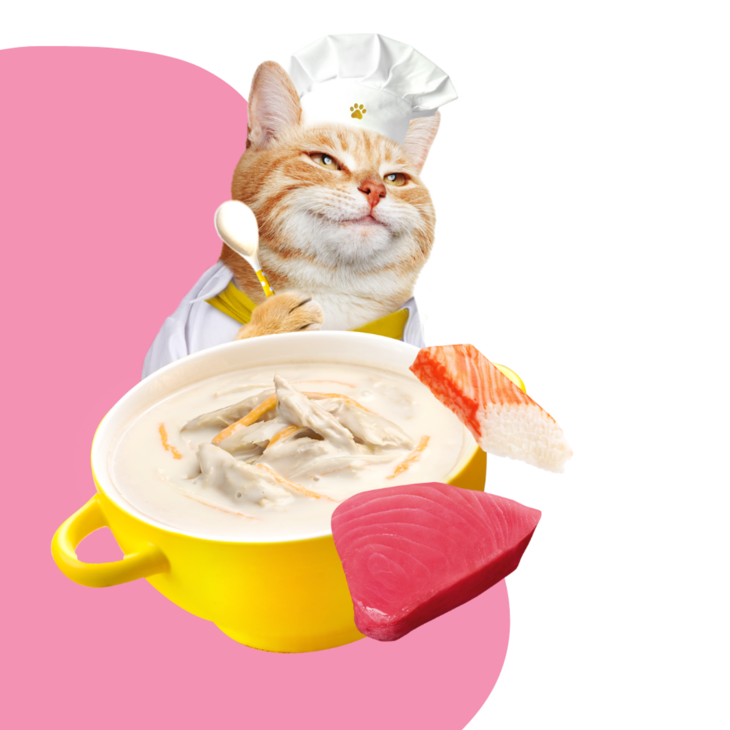 Cat Moochie Creamy Soup/Broths with Tuna and Kanikama (40g)
