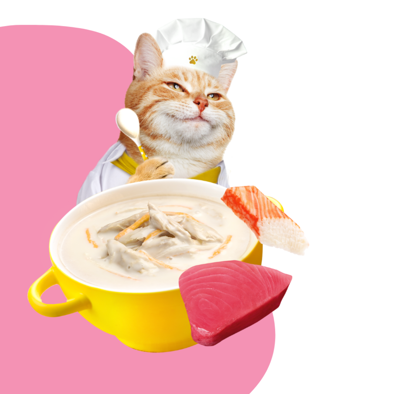 Cat Moochie Creamy Soup/Broths with Tuna and Kanikama (40g)