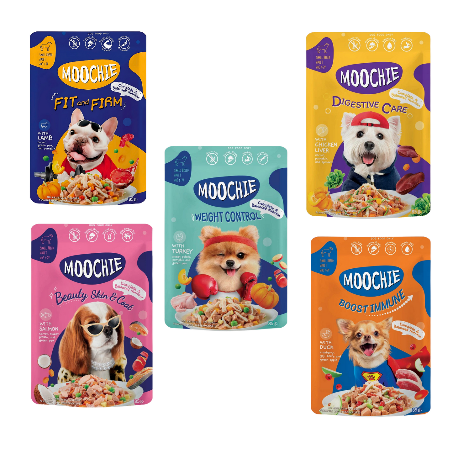 Moochie Wet Food for dogs, Gravy Food (85g )
