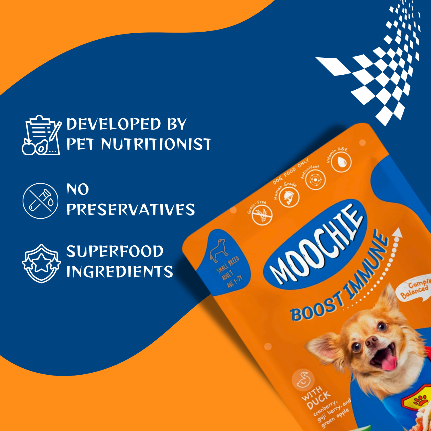 Moochie 6-Flavor Mixed Wet Dog Food Pack – 85g Pouches