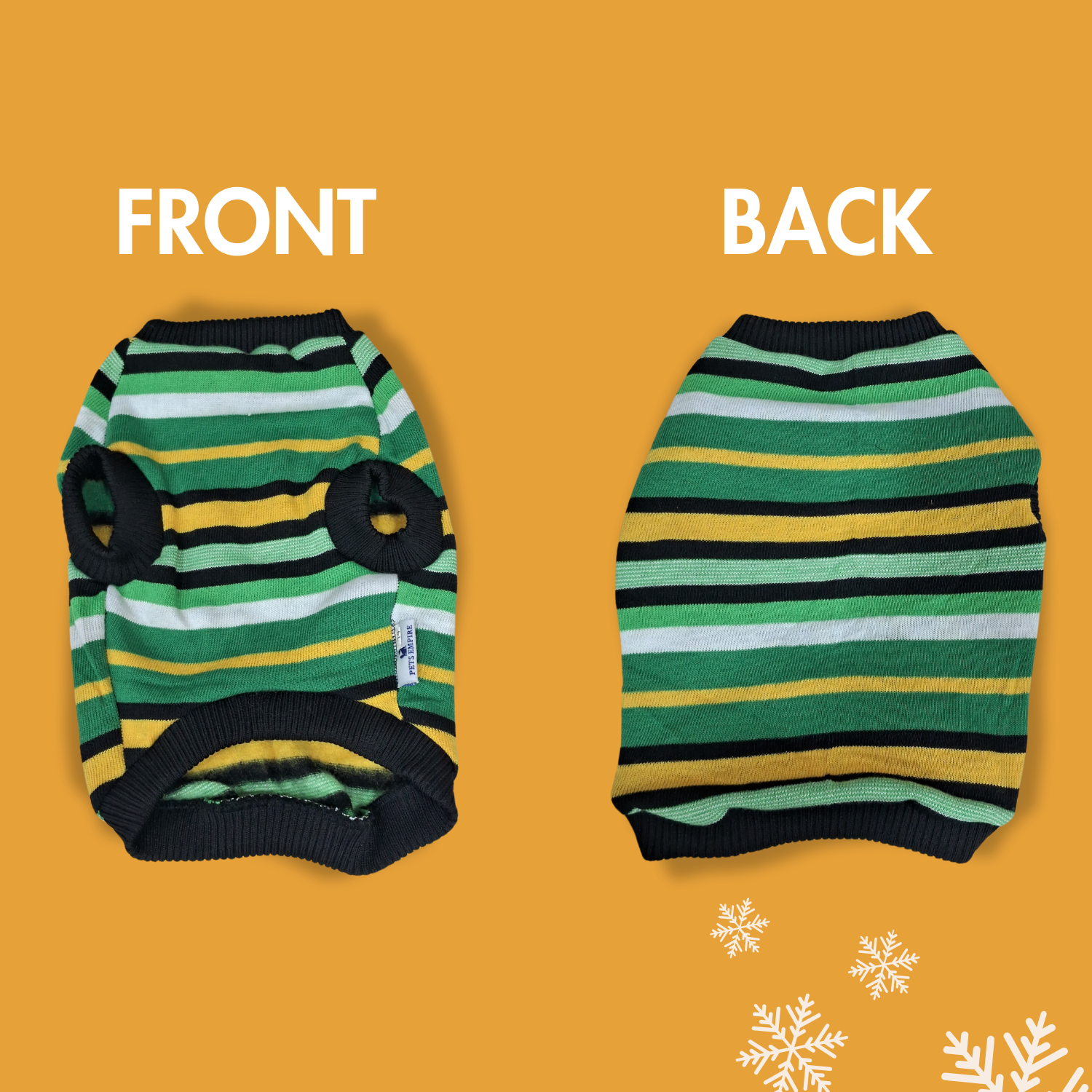Pets Empire Warm  Winter Sweater for Dogs (Multicolor Geen)