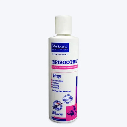 Virbac Episoothe Oatmeal Shampoo for Dogs & Cats (200ml)