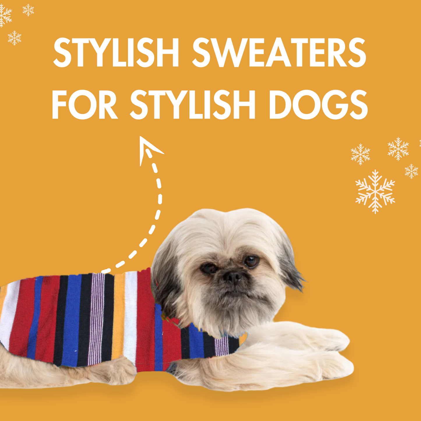 Pets Empire Warm Winter Sweater for Dogs(Red Multicolour)